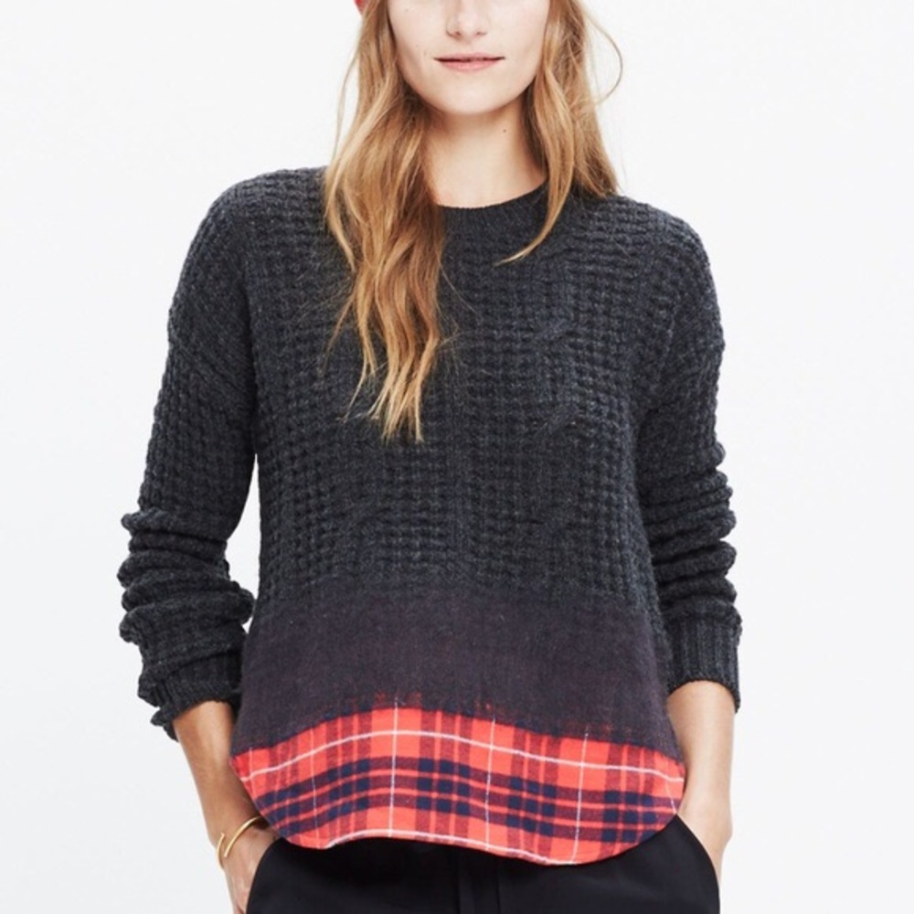 Madewell Winter Mix Cable Knit Sweater